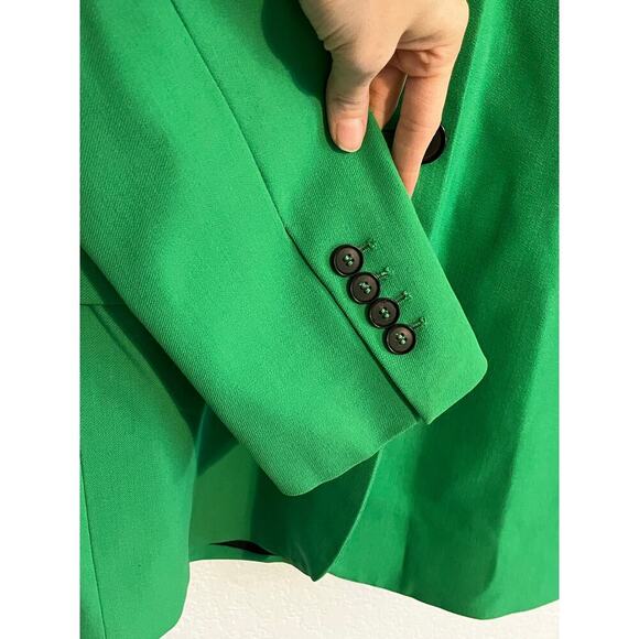 Zara Bright Green Double Button Blazer Jacket Size Small - Picture 5 of 7